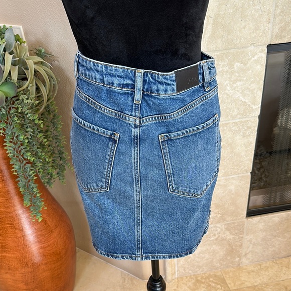 Rails Blue Mini Pencil Skirt Casual - Picture 3 of 5